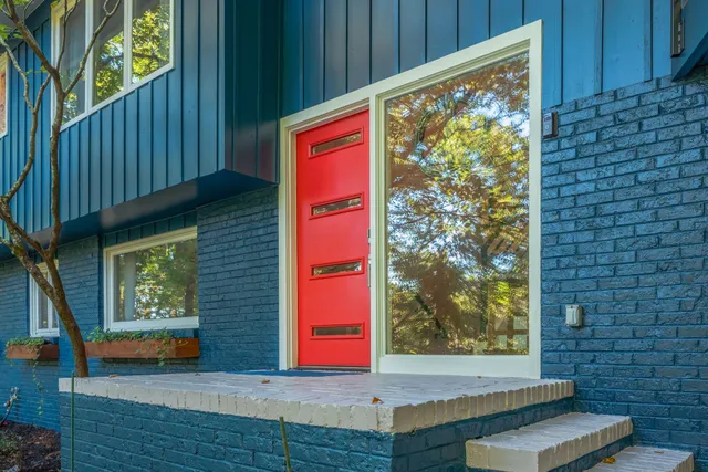 a view of front door