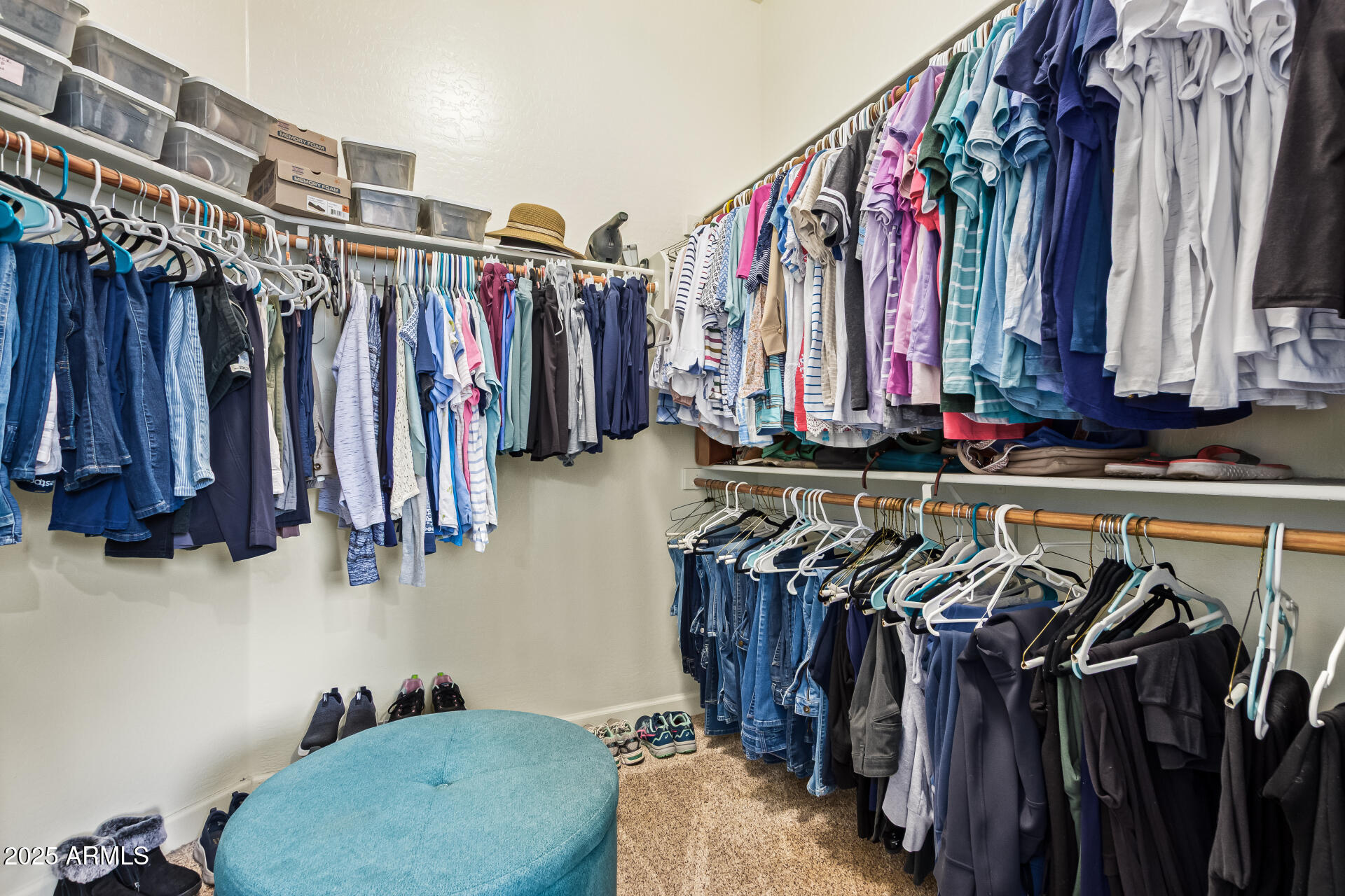 535 South Lemon Court Gilbert, AZ 85296 - Photo 19 of 36 a view of walk in closet with clothes
