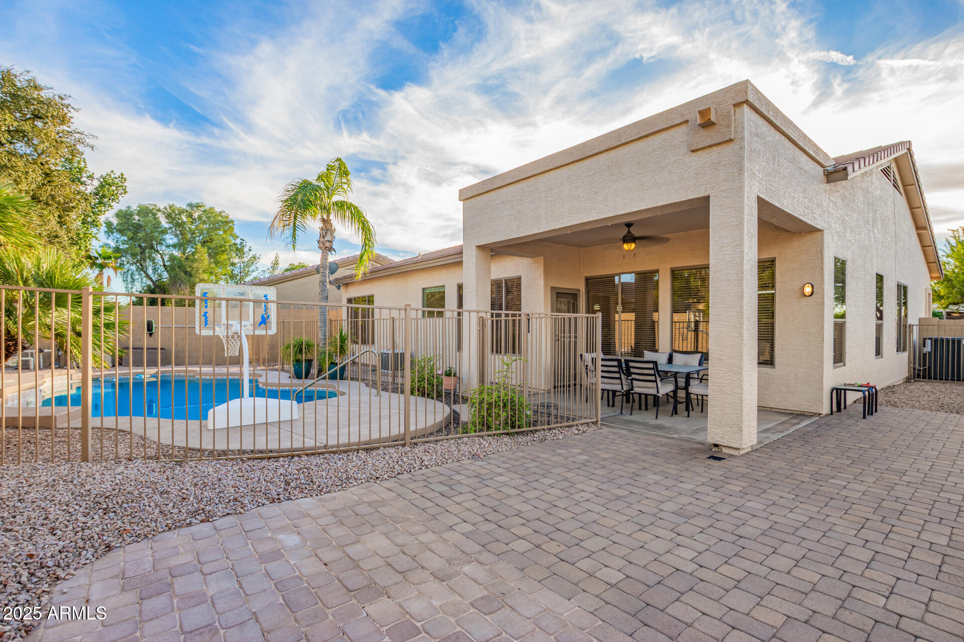 535 South Lemon Court Gilbert, AZ 85296 - Photo 30 of 36 a view of a house with a patio