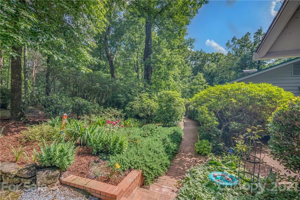 811 Hunting Country Road Tryon, NC 28782 - Photo 37 of 40 a view of a garden with large trees