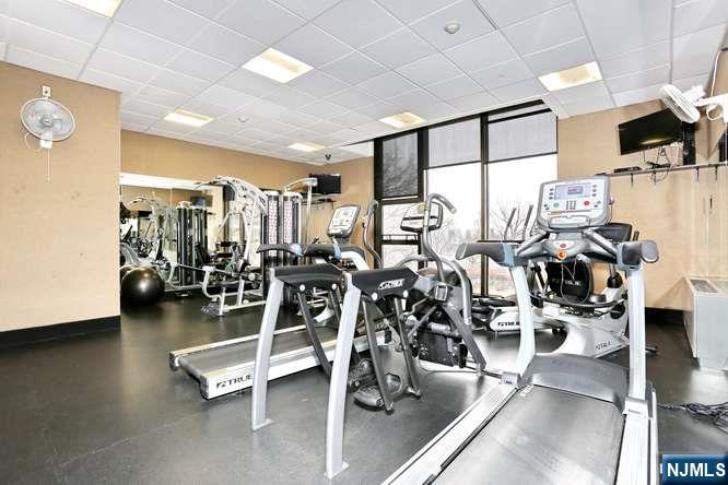 6 Horizon Road, Unit 2405 Fort Lee, NJ 07024 - Photo 35 of 42 a view of a room with gym equipment