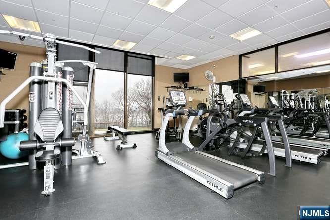 6 Horizon Road, Unit 2405 Fort Lee, NJ 07024 - Photo 36 of 42 a view of a room with gym equipment
