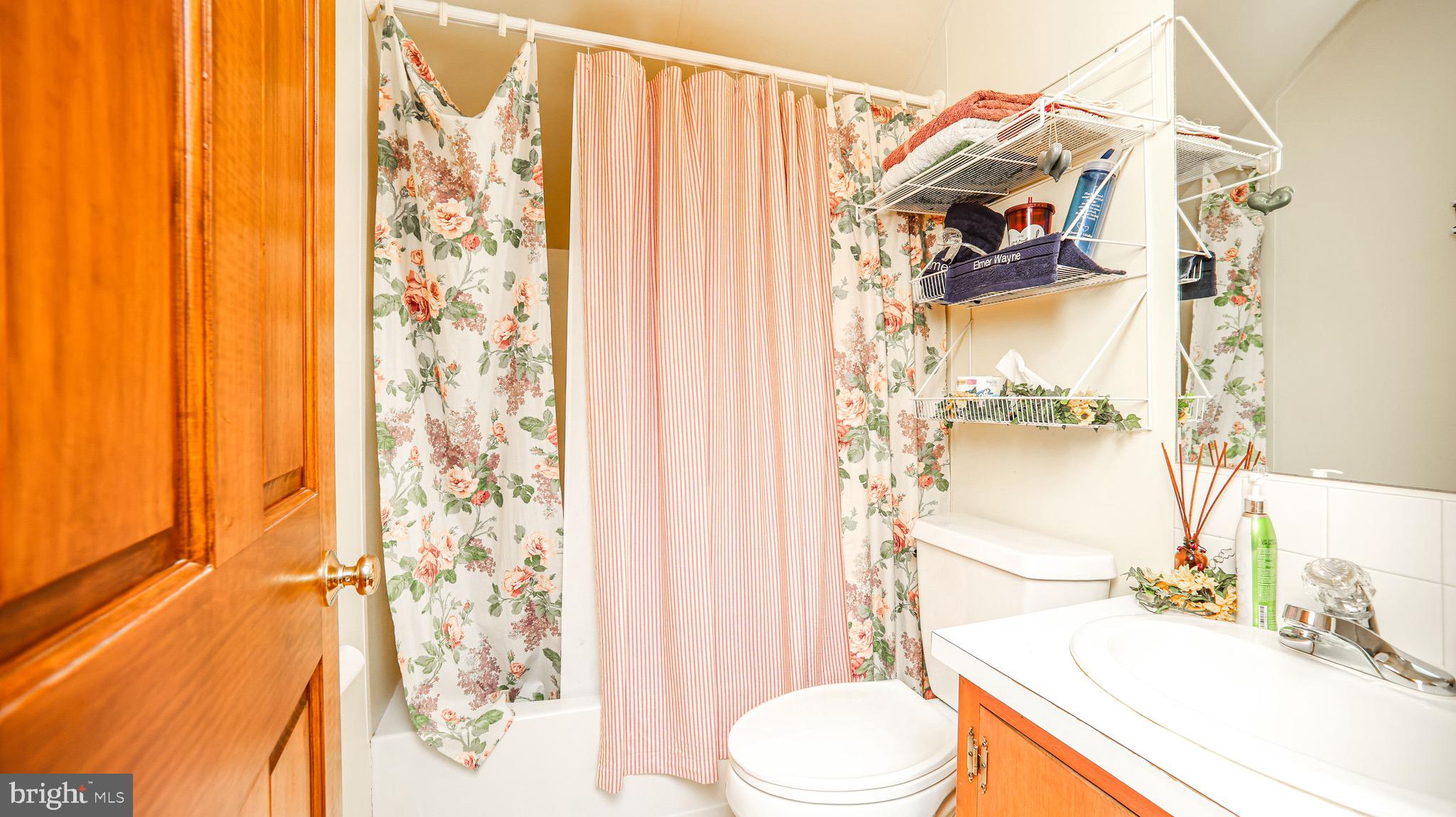 240 Evans Road Lititz, PA 17543 - Photo 26 of 77 a bathroom with a sink a toilet and shower curtain