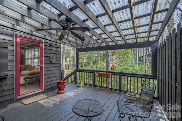 a chairs and table in a patio