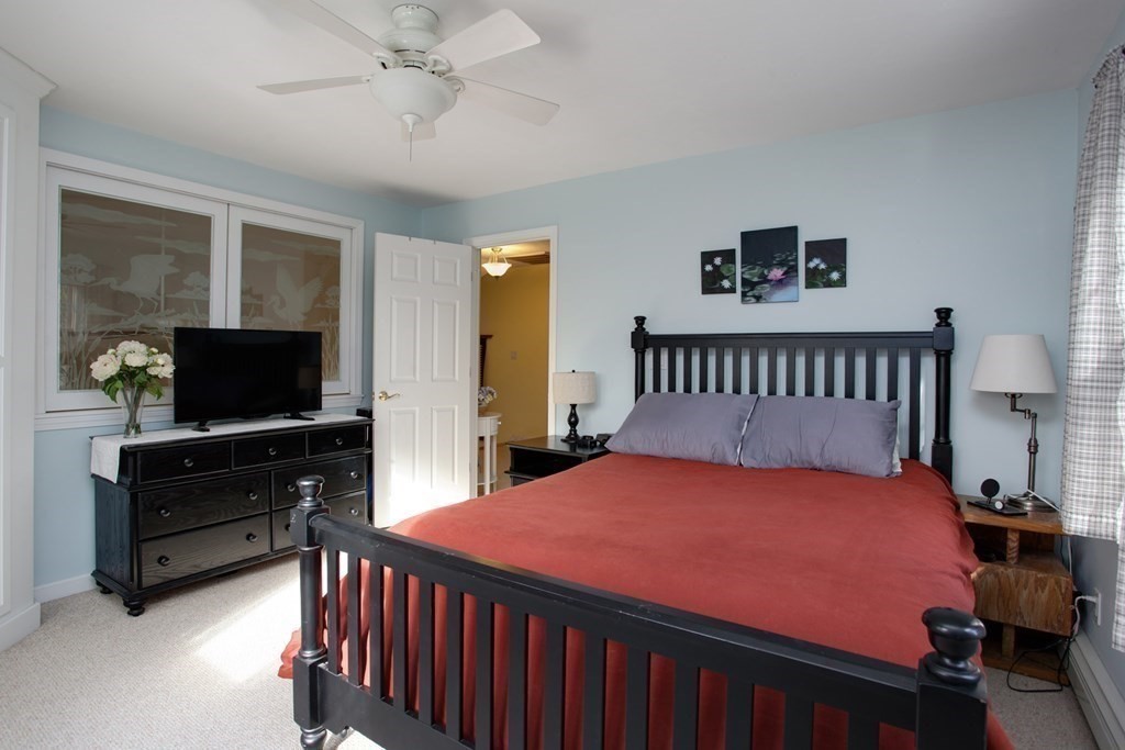 55 Pond Circle Mashpee, MA 02649 - Photo 25 of 40 a bed room with a bed and a television