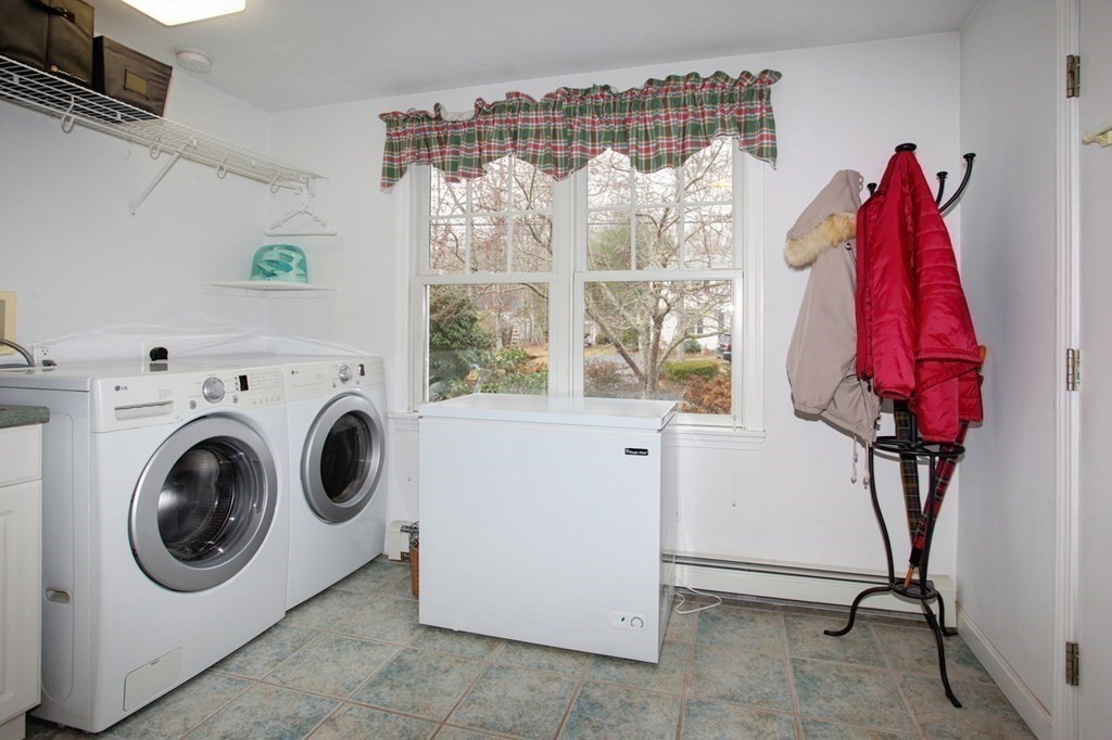 55 Pond Circle Mashpee, MA 02649 - Photo 26 of 40 a view of a room with dryer and washer
