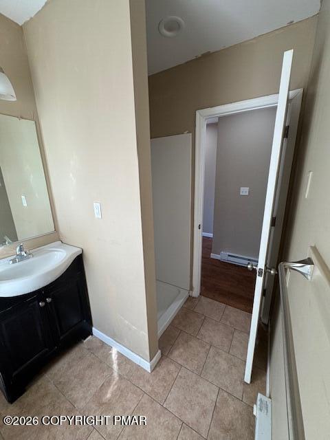 106 Ridgeway Street East Stroudsburg, PA 18301 - Photo 5 of 8 a view of a bathroom from a hallway