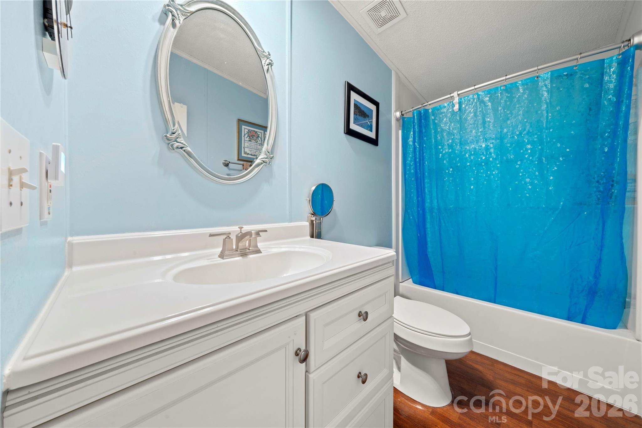 230 Valley View Drive Clover, SC 29710 - Photo 33 of 42 a bathroom with a sink a toilet and a mirror