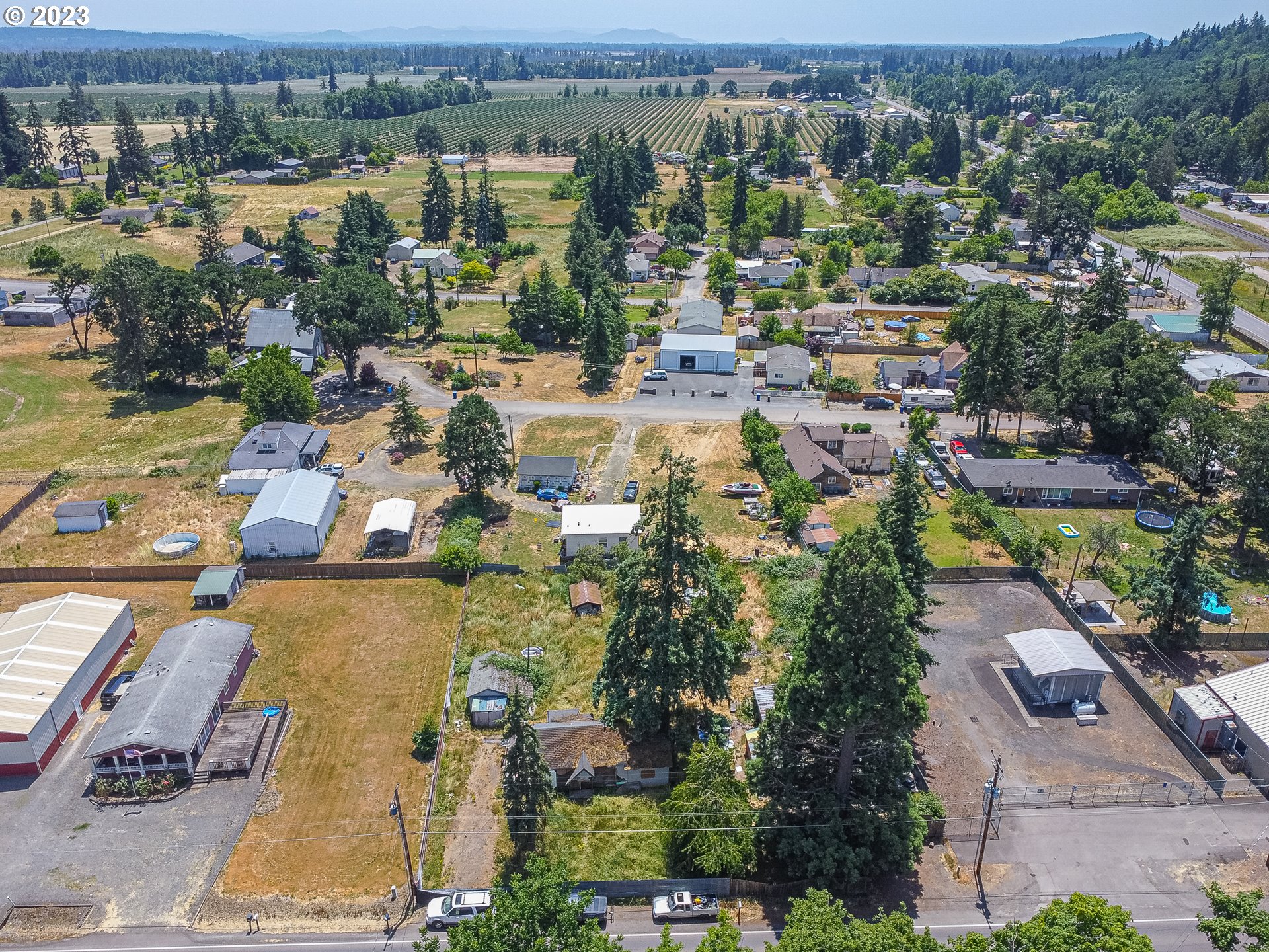 5918 Stayton Road Southeast Turner, OR 97392 - Photo 8 of 9 an aerial view of a city with lots of residential buildings