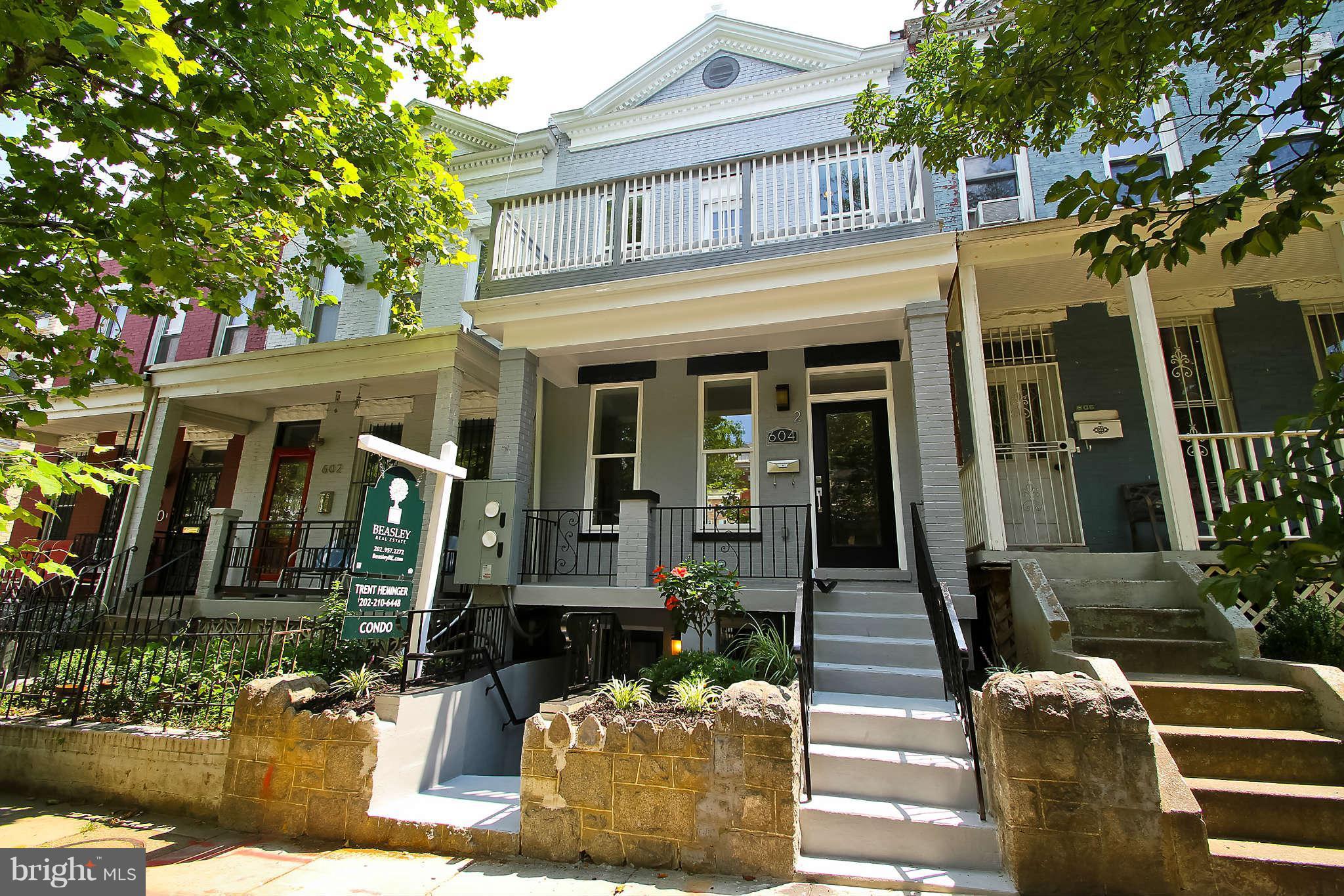 604 Columbia Road Northwest Washington, DC 20001 - Photo 23 of 25 front view of a house with a street