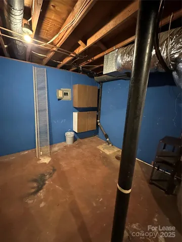 a bedroom with a bed