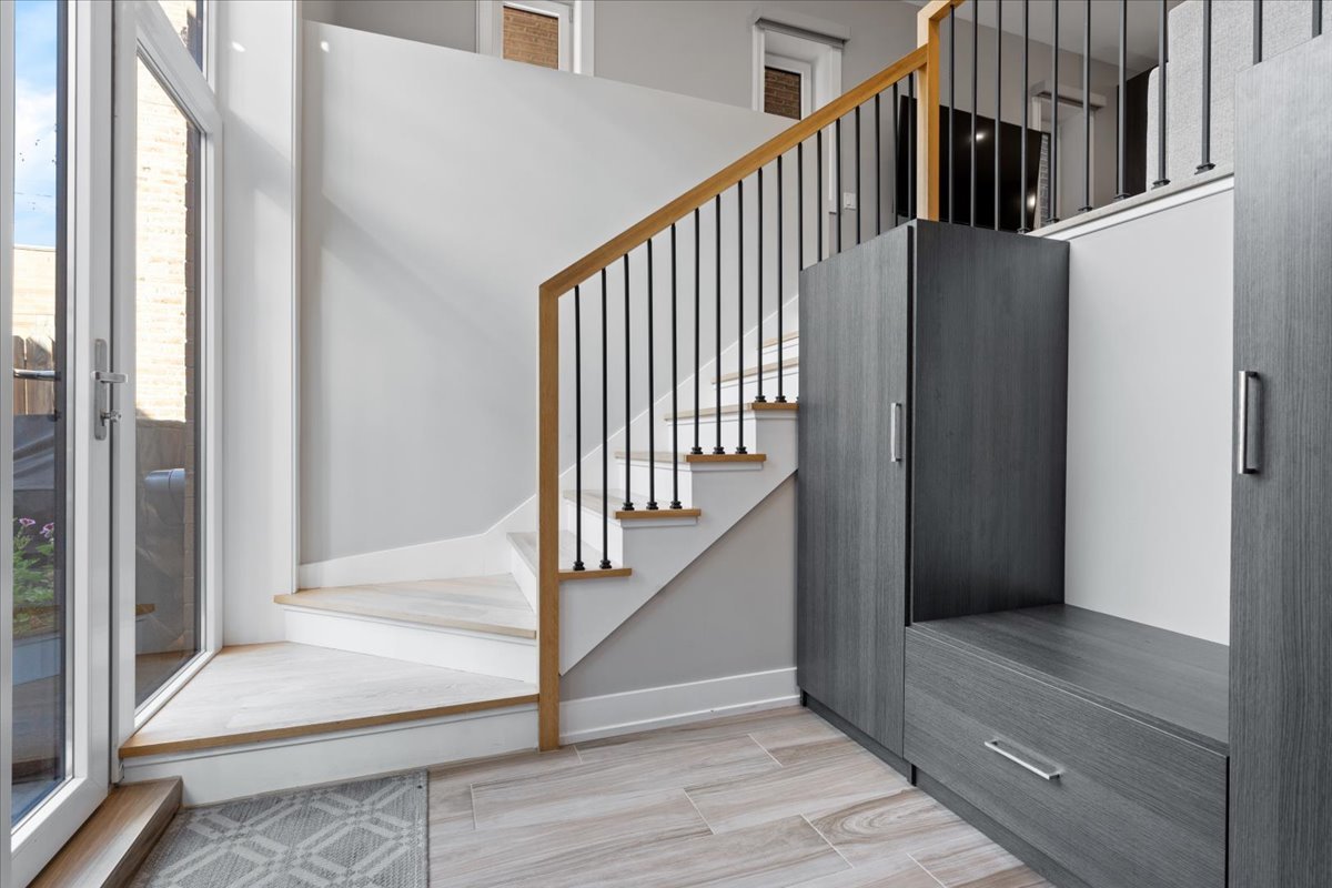 2005 West Huron Street, Unit 1 Chicago, IL 60612 - Photo 14 of 30 a view of an entryway with staircase