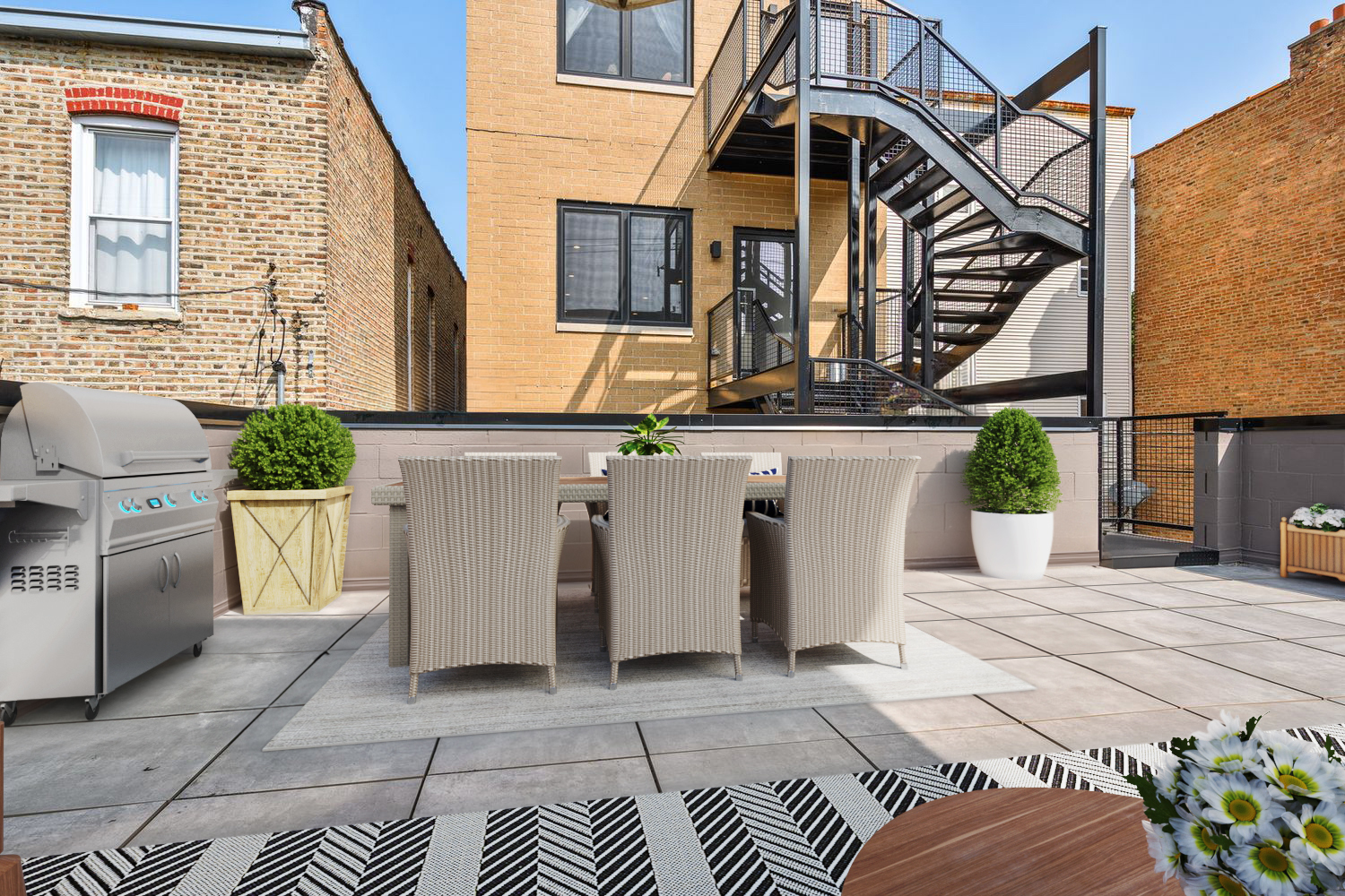 2005 West Huron Street, Unit 1 Chicago, IL 60612 - Photo 29 of 30 a view of a house with a large windows