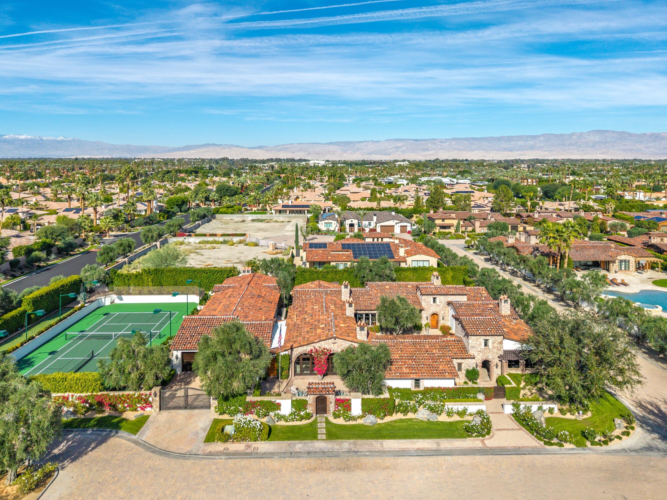 4 Via L' Antico Rancho Mirage, CA 92270 - Photo 13 of 75 an aerial view of residential houses with outdoor space