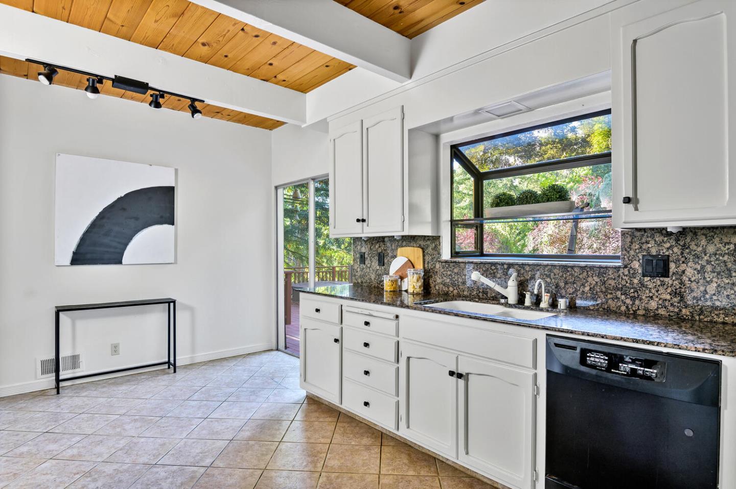 5 Morse Lane Woodside, CA 94062 - Photo 18 of 30 a kitchen with stainless steel appliances a sink stove and cabinets