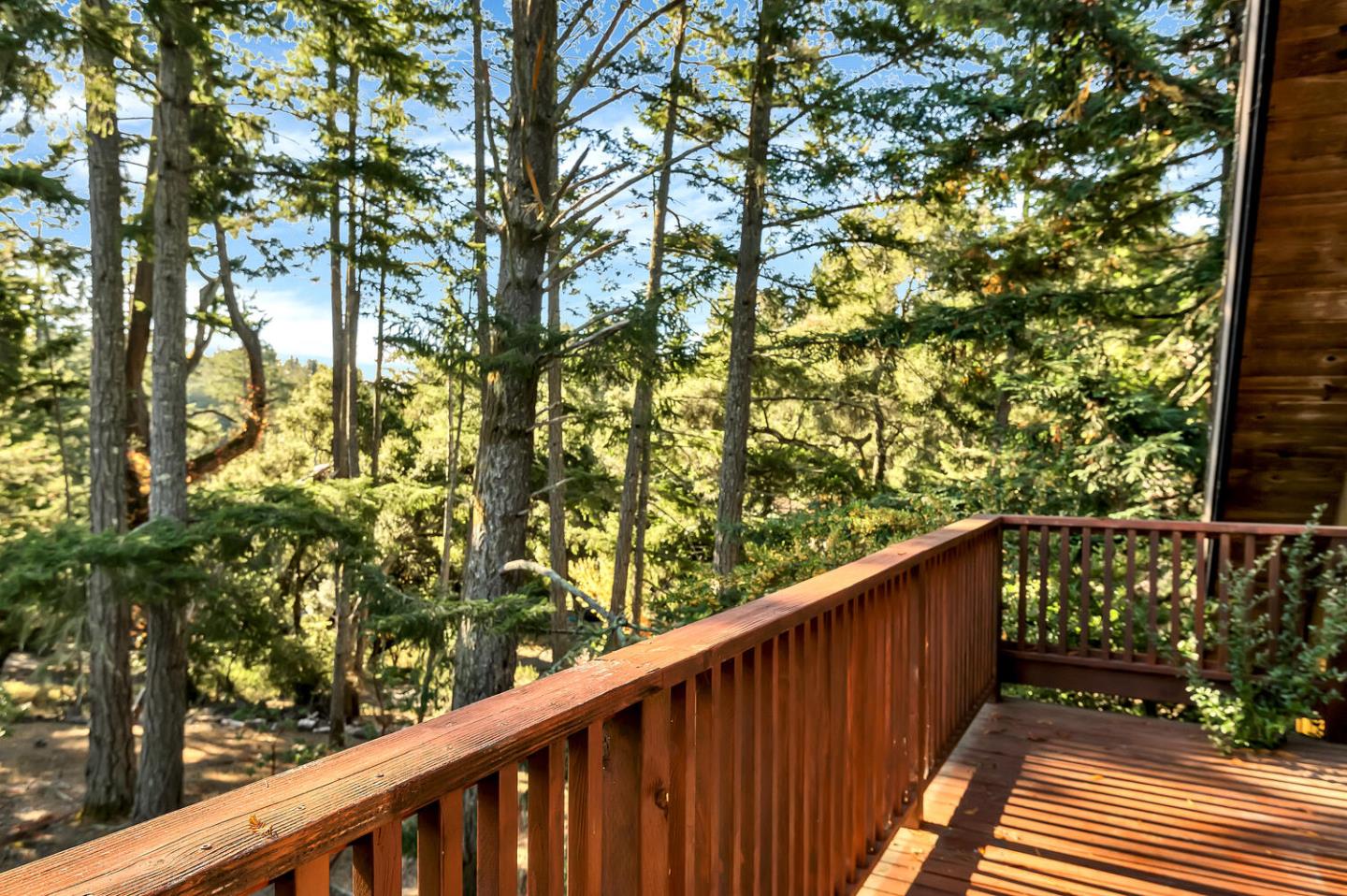5 Morse Lane Woodside, CA 94062 - Photo 21 of 30 a wooden bench sitting in front of a building