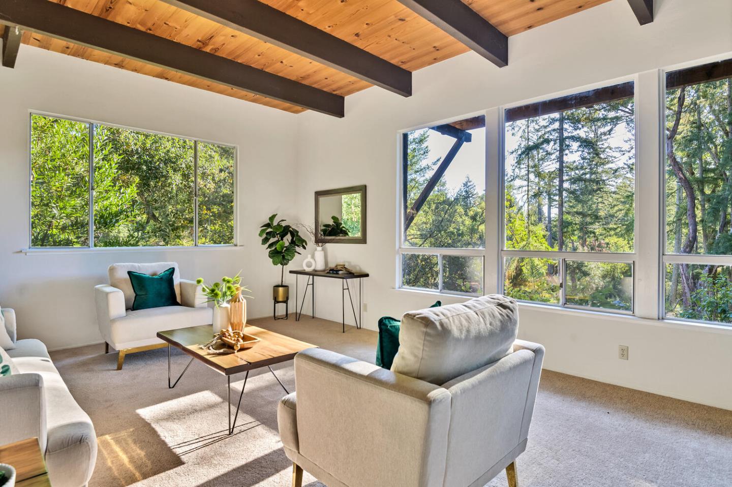 5 Morse Lane Woodside, CA 94062 - Photo 4 of 30 a living room with furniture and a large window