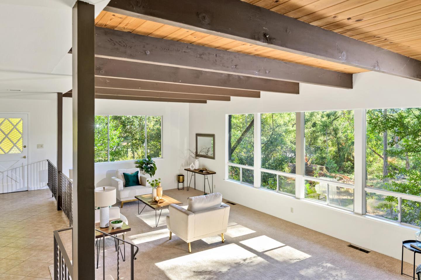 5 Morse Lane Woodside, CA 94062 - Photo 6 of 30 a living room with furniture and a window