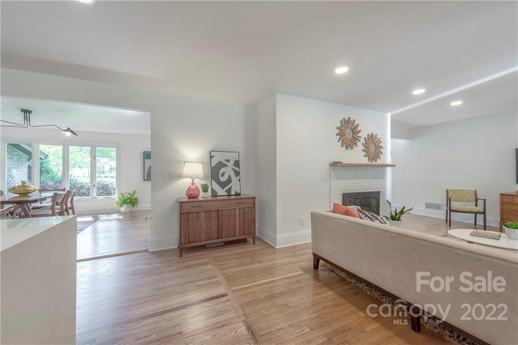1139 Shady Bluff Drive Charlotte, NC 28211 - Photo 12 of 46 a living room with furniture and wooden floor