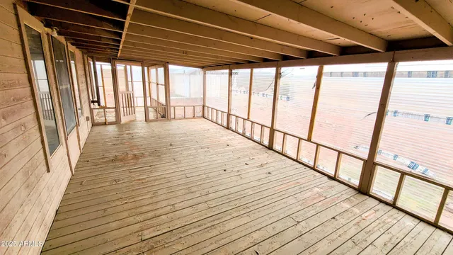 a view of wooden floor
