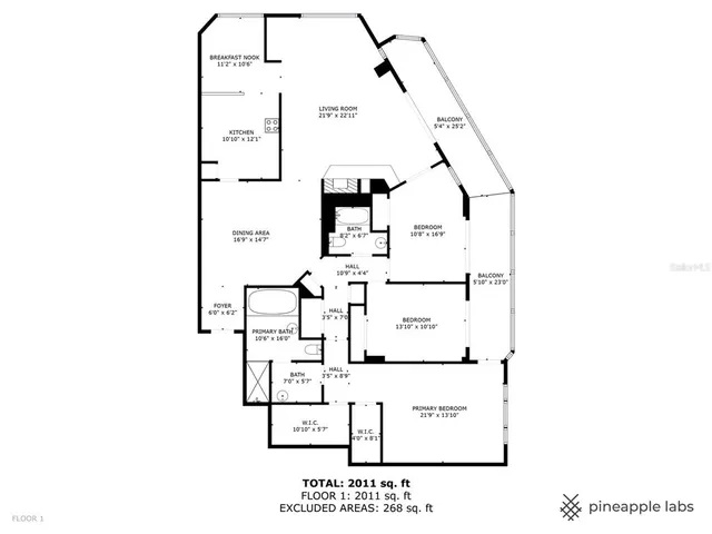 a view of a chairs and tables in a patio