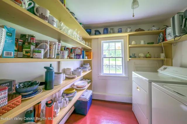 a room with storage and utility