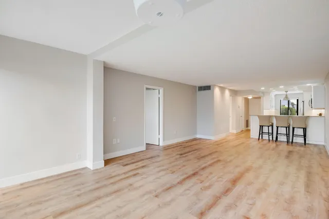 a view of livingroom with furniture and wooden floor