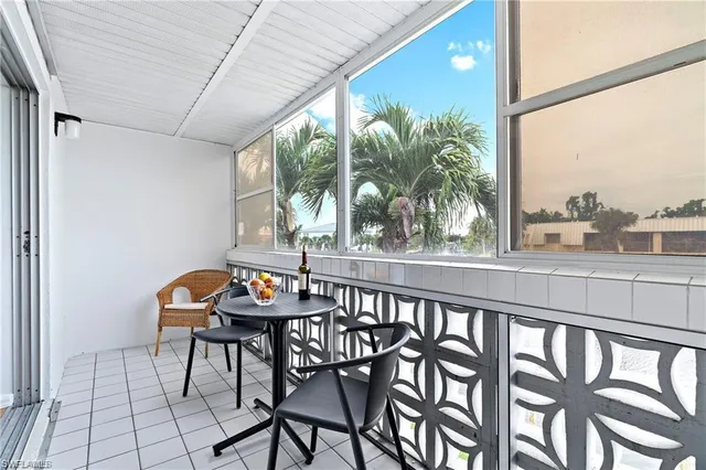 a outdoor space with furniture