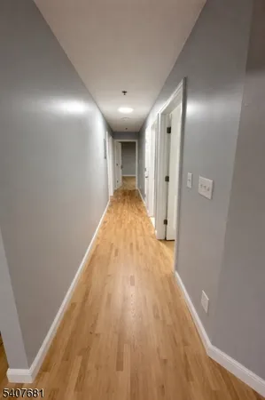 a view of hallway with stairs