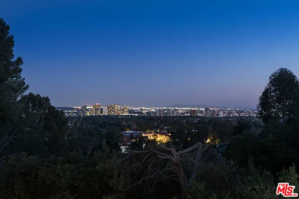 a view of city and mountain