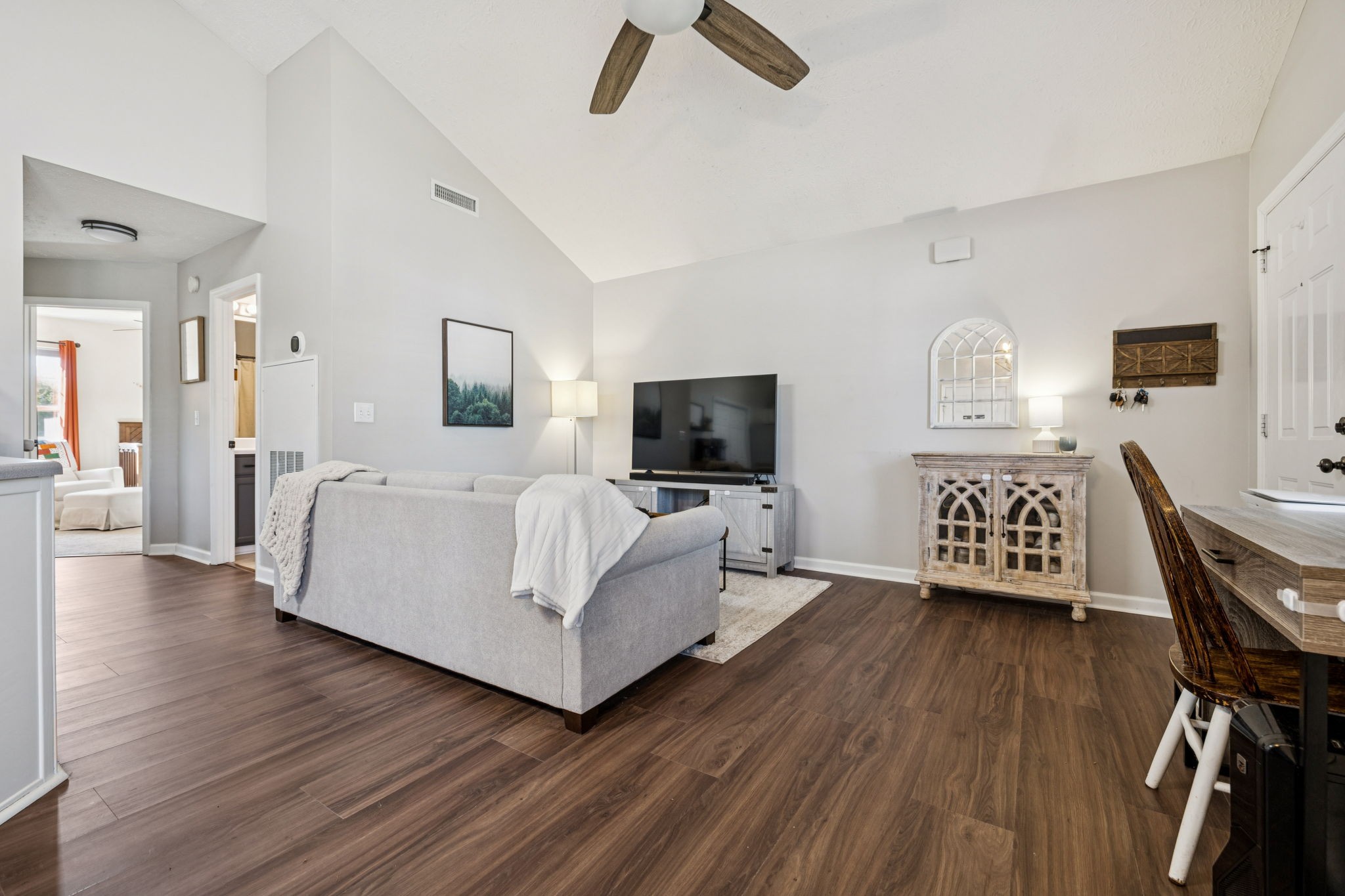 5049 Tabitha Street Murfreesboro, TN 37129 - Photo 7 of 28 a living room with furniture and a flat screen tv