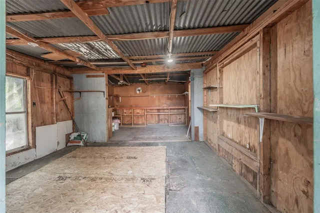 a view of storage and utility room