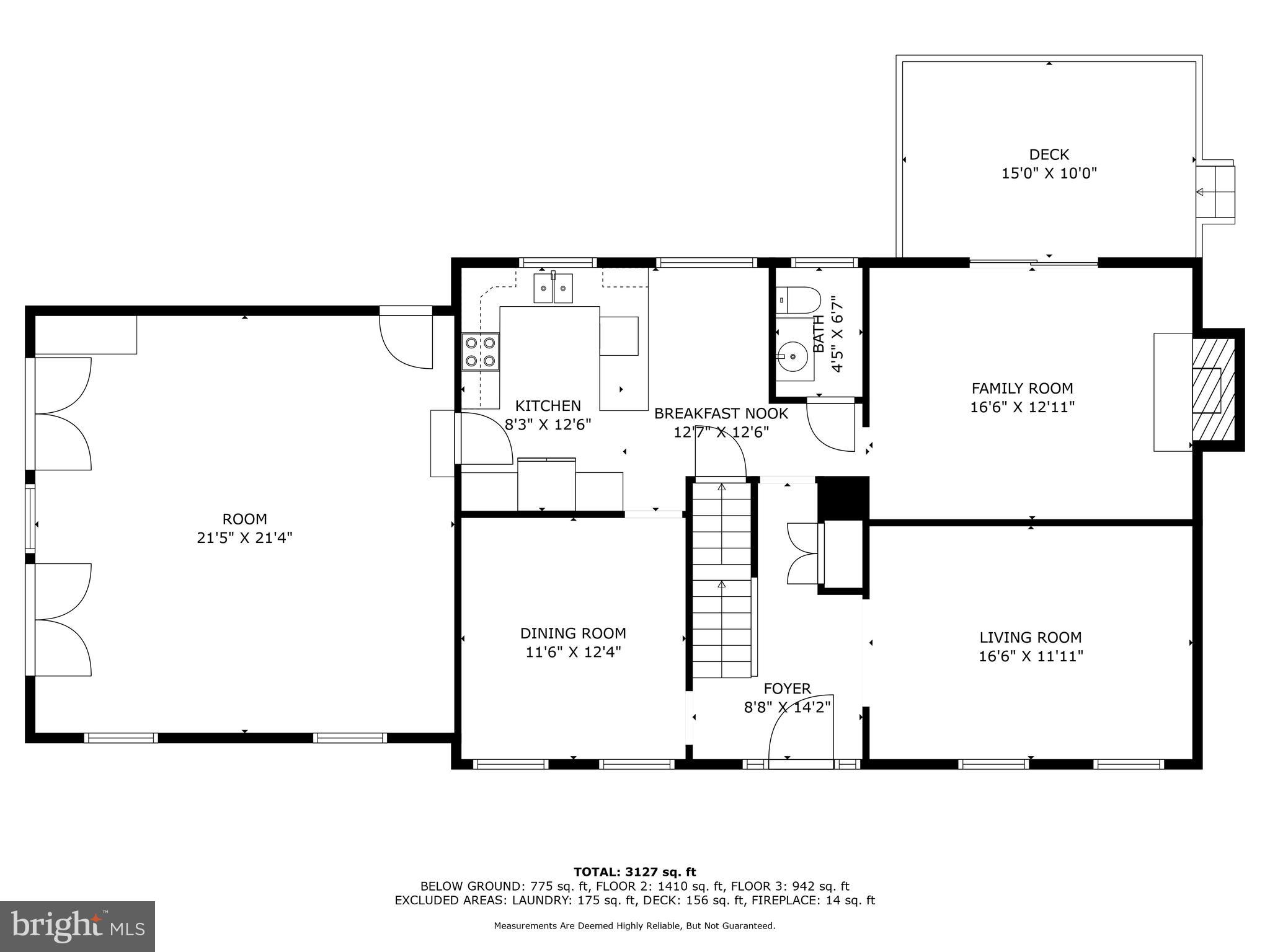 13201 Rippling Brook Drive Silver Spring, MD 20906 - Photo 46 of 48 Floor Plan 1st Floor