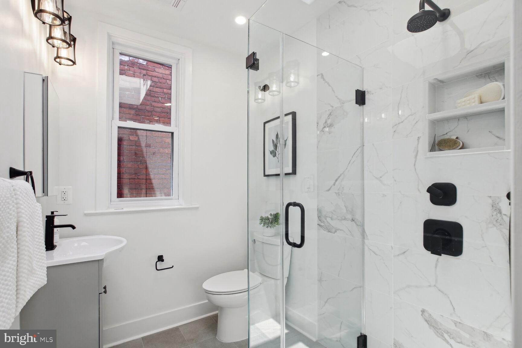 3543 S Street Northwest Washington, DC 20007 - Photo 25 of 31 Renovated hall bathroom