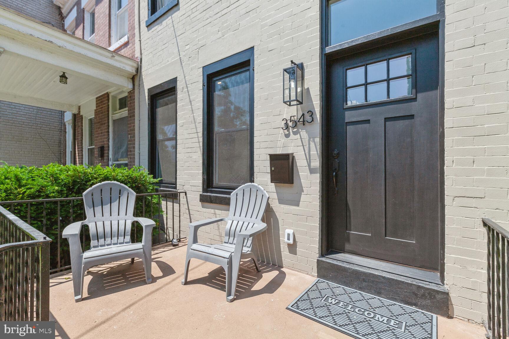 3543 S Street Northwest Washington, DC 20007 - Photo 30 of 31 Inviting front porch overlooks desirable S Street