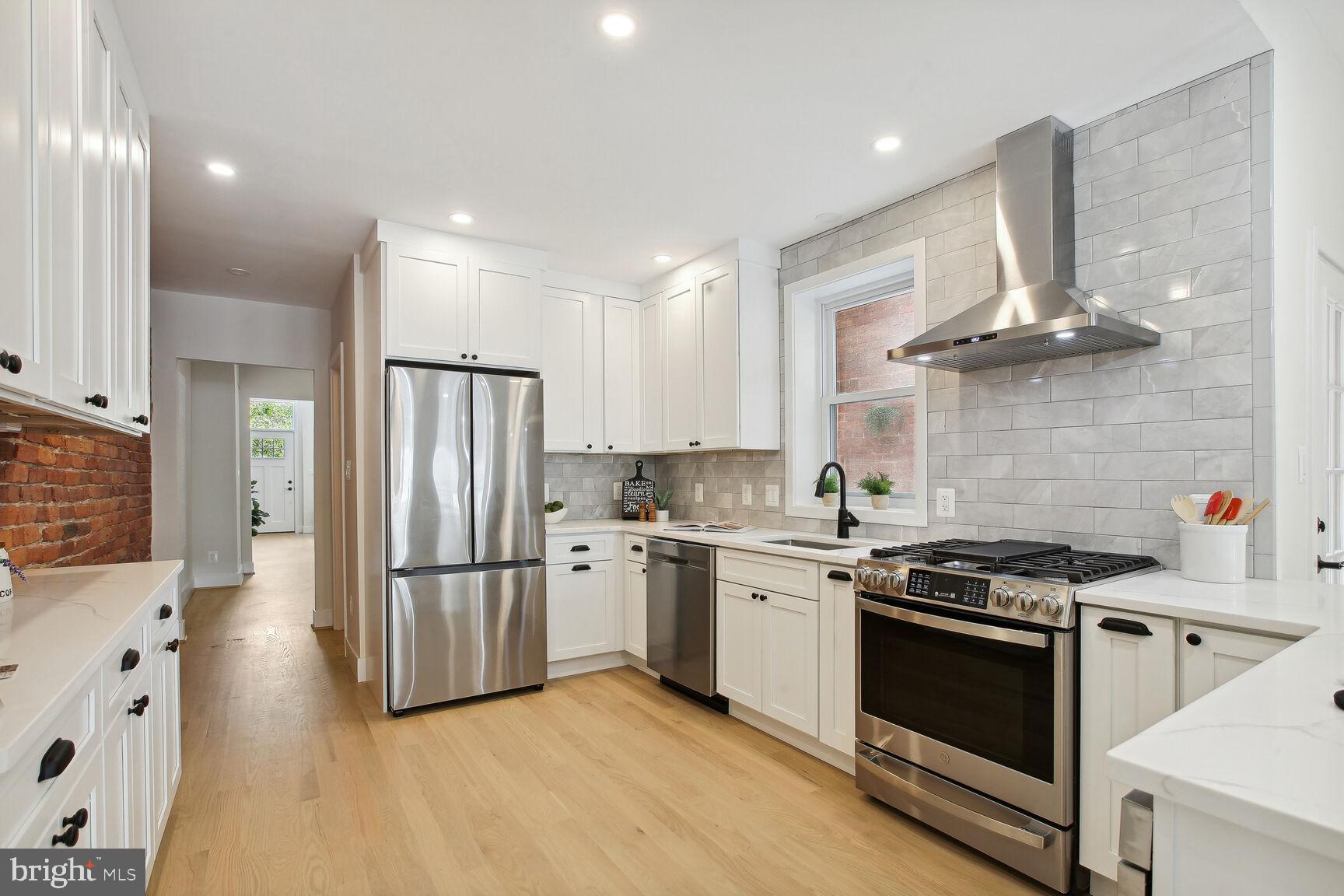 3543 S Street Northwest Washington, DC 20007 - Photo 10 of 31 Bright renovated kitchen with custom details