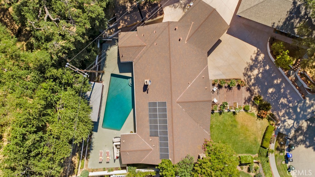 23714 Lawnside Drive Newhall, CA 91321 - Photo 44 of 48 an aerial view of a highlighted house