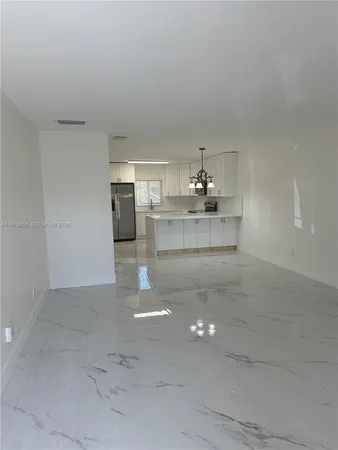 a view of a kitchen