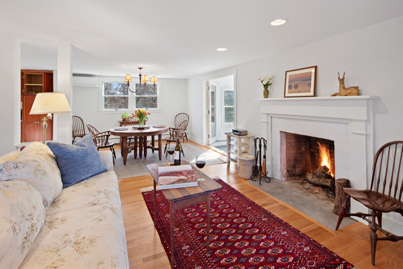 276 S Road Chilmark, MA 02535 - Photo 6 of 39 a living room with furniture and a fireplace