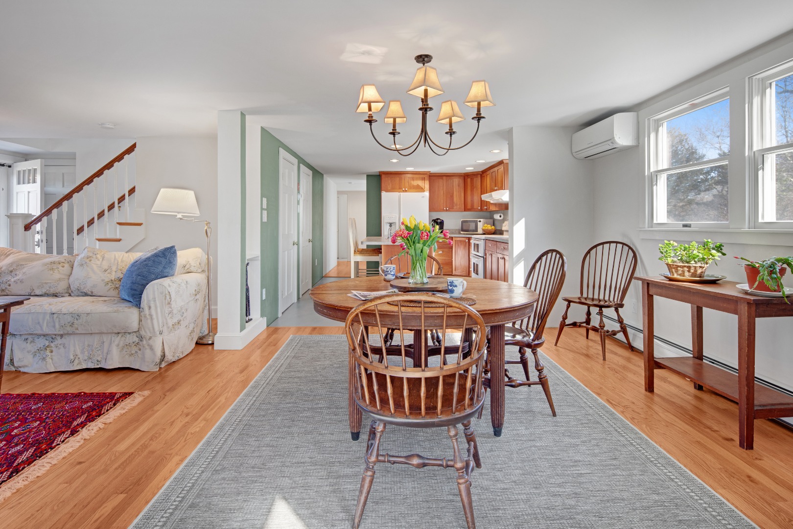 276 S Road Chilmark, MA 02535 - Photo 7 of 39 a view of a dining room with furniture window and wooden floor