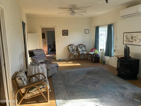 a view of a livingroom with furniture
