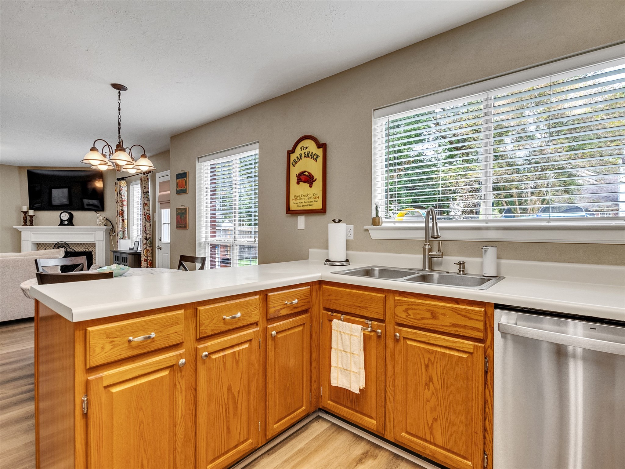 14219 Whitlock Drive Houston, TX 77062 - Photo 15 of 49 a kitchen with stainless steel appliances granite countertop a sink a stove and a microwave
