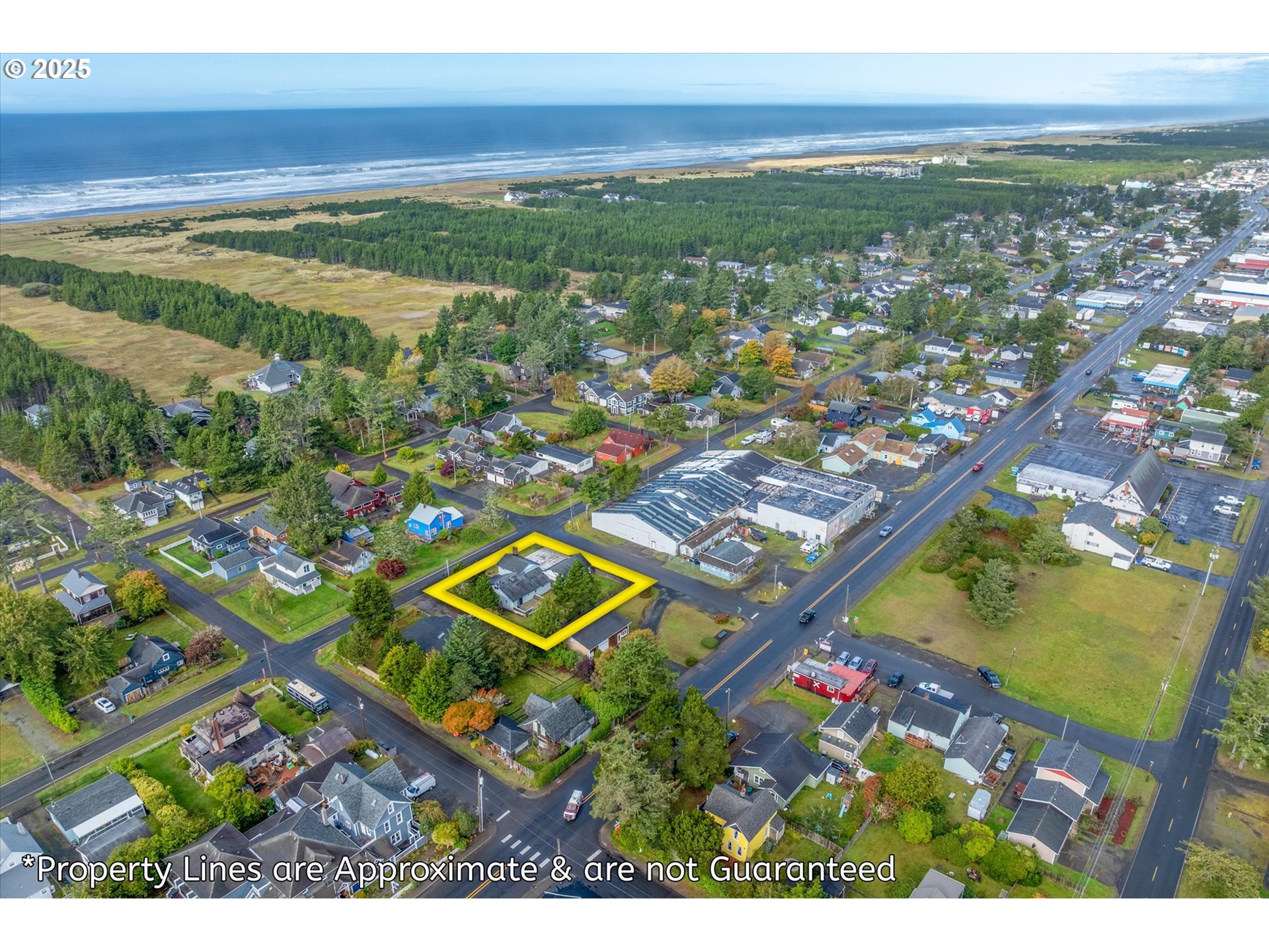 4514 L Place Seaview, WA 98644 - Photo 41 of 47 an aerial view of residential houses with outdoor space and river