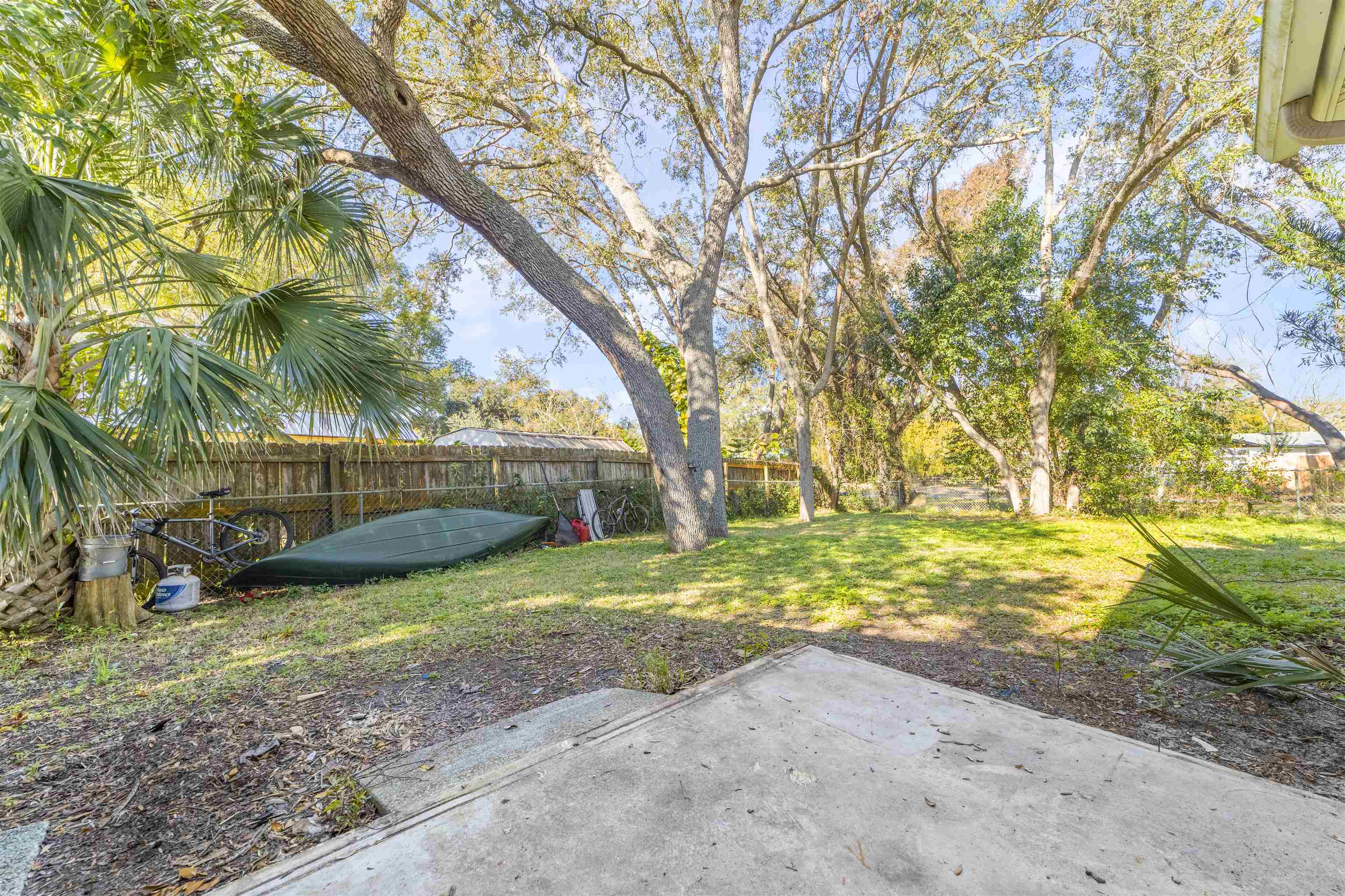 882 Palermo Road St. Augustine, FL 32086 - Photo 24 of 26 a view of a yard with plants and trees