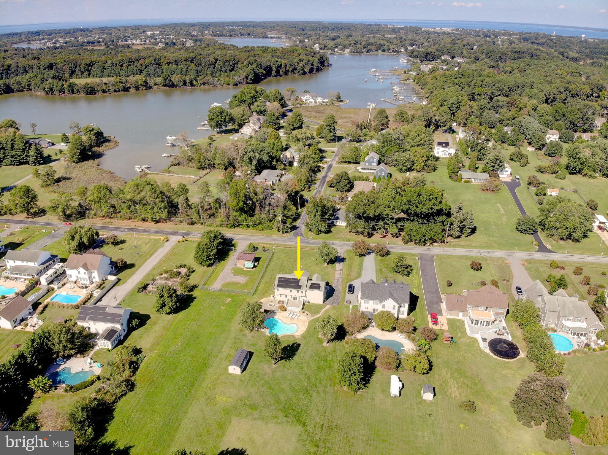 123 Bentons Pleasure Road Chester, MD 21619 - Photo 3 of 63 an aerial view of residential houses with outdoor space