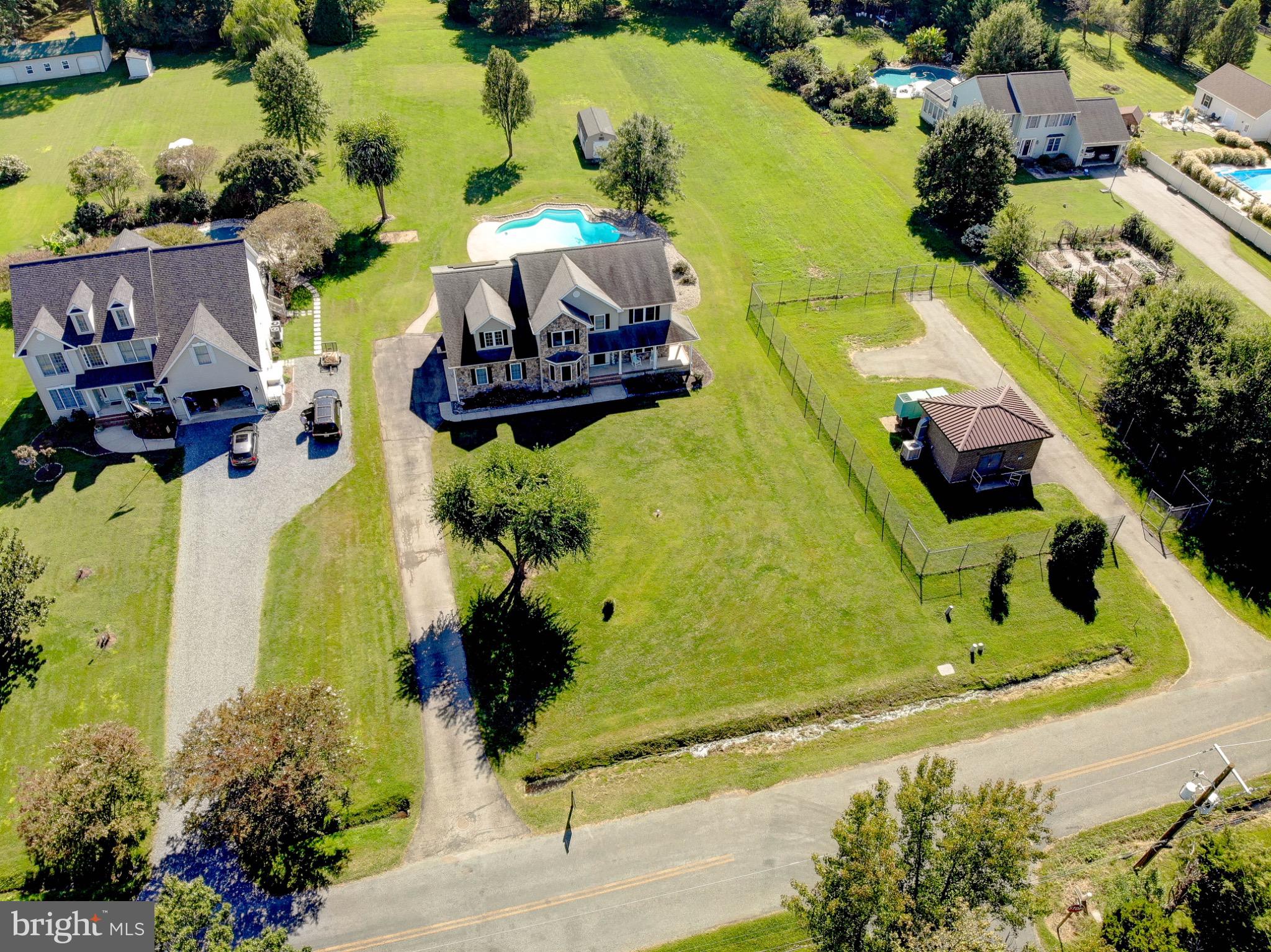 123 Bentons Pleasure Road Chester, MD 21619 - Photo 60 of 63 an aerial view of a swimming pool