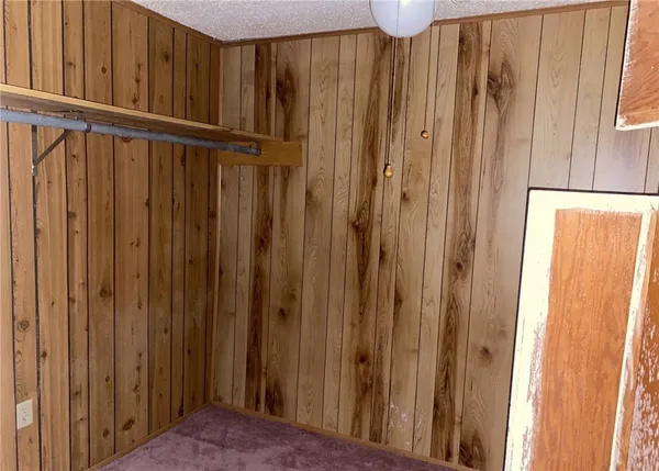 a view of a wooden door