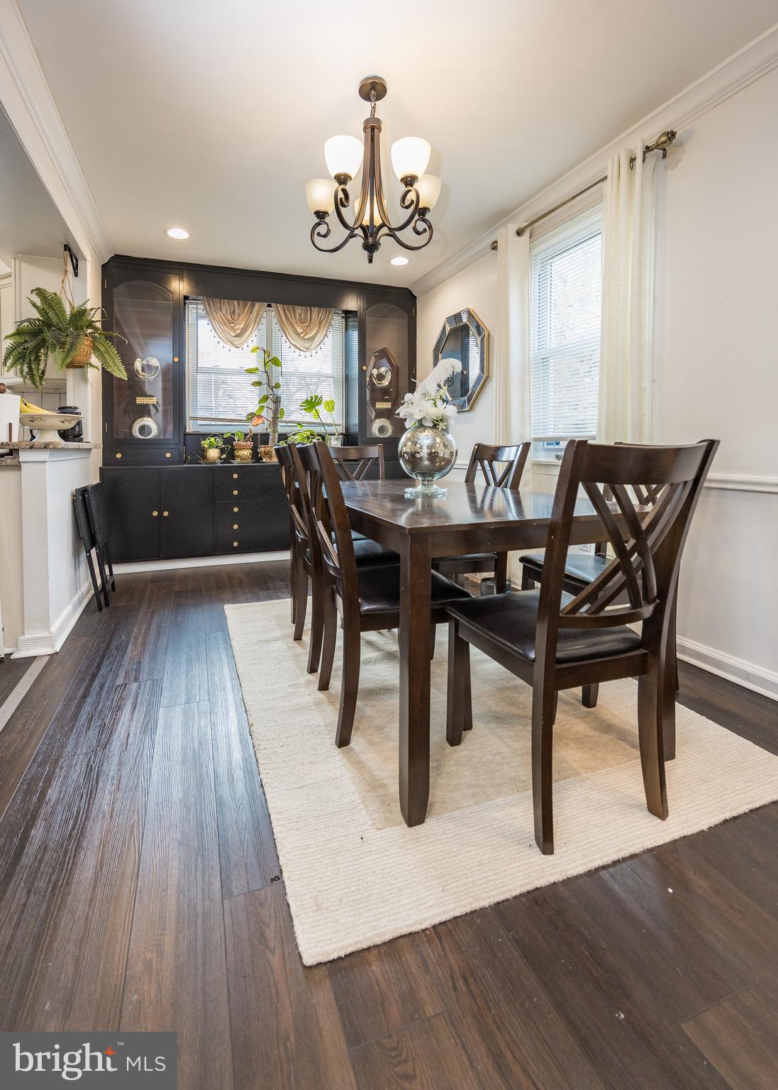 800 Disston Street Philadelphia, PA 19111 - Photo 18 of 51 a view of a dining room with furniture window and wooden floor
