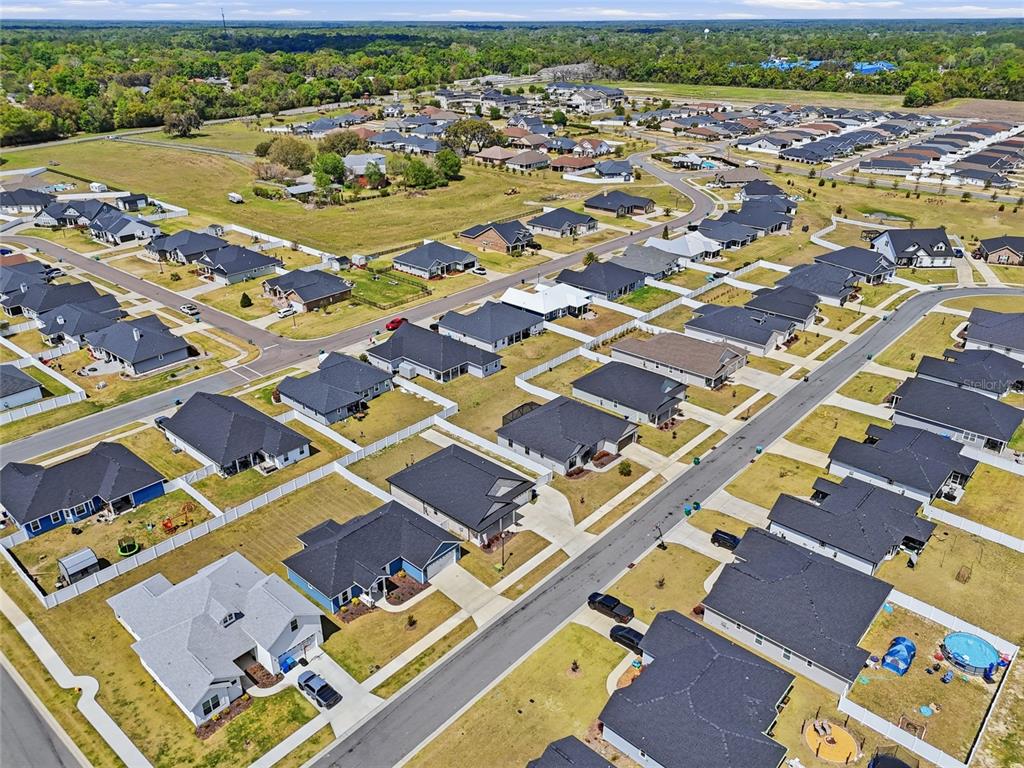 2168 Southwest 245th Terrace Newberry, FL 32669 - Photo 33 of 34 an aerial view of residential building with parking space