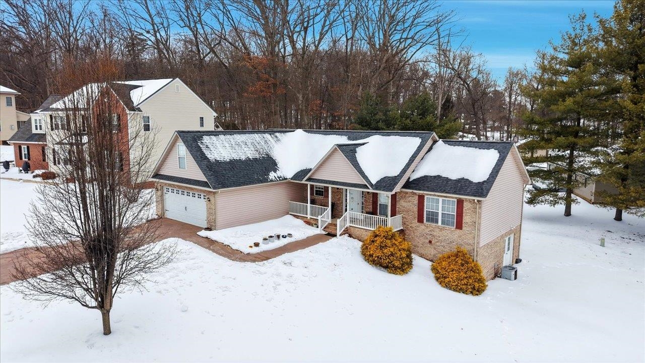 41 Long Bow Road Waynesboro, VA 22980 - Photo 2 of 45 an aerial view of a house with a yard covered in snow